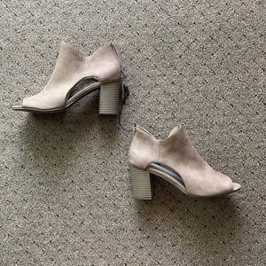 NWT a.n.a Open-toe Booties - size 10